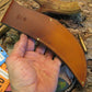  Scagel Drop Tine upswept Skinner Brass butt cap Beaver Tail Treeman Leather shop sheath 