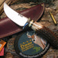 Michigan Skinner Heavy Duty  AAA Sambar Stag  Green Spacers Big compass 