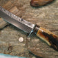 11" Hammermark Camp Knife Sled Runner Ivory Handle 
