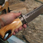 11" Hammermark Camp Knife Sled Runner Ivory Handle 