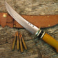 Double skull Fighter' Bumble Bee' Yellow Micarta 