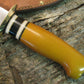 Double skull Fighter' Bumble Bee' Yellow Micarta 