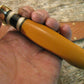 Double skull Fighter' Bumble Bee' Yellow Micarta 