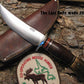 *Treeman Handmade 5 1/4" Sticker/hunter Nickel hardware Horsehide Mule Deer Worn Hole crotch Stag 1/2014