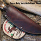 *Treeman Handmade 5 1/4" Sticker/hunter Nickel hardware Horsehide Mule Deer Worn Hole crotch Stag 1/2014