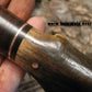 *Treeman Handmade 5 1/4" Sticker/hunter Nickel hardware Horsehide Mule Deer Worn Hole crotch Stag 1/2014