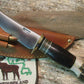 Trout & Deer Leather /Stag Brass Butt Cap "Last Two Sheath "