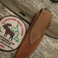 Trout & Deer Leather /Stag Brass Butt Cap "Last Two Sheath "