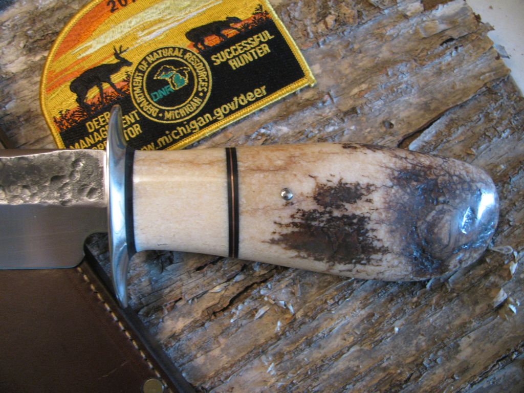 Fossil Walrus Atrifact Ivory Camp Knife