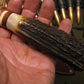 * Treeman Skull Fighter Signed & Dated Blade Prem. Sambar Stag 