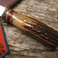 Treeman Handmade 6" Woodcraft  Stag Hunter/Skinner Stag 