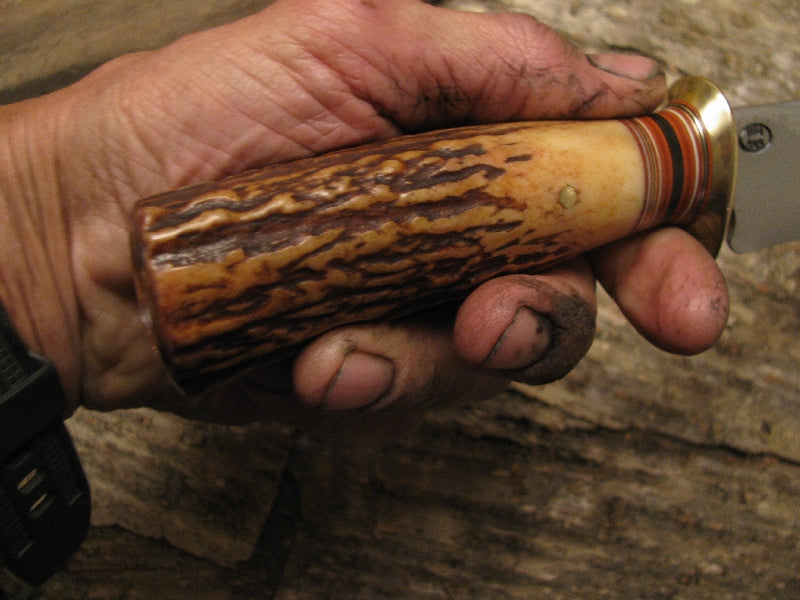 Treeman Handmade 6" Woodcraft  Stag Hunter/Skinner Stag 