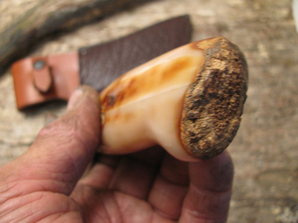 Artifact  Walrus Ivory Woodcraft American Buffalo sheath