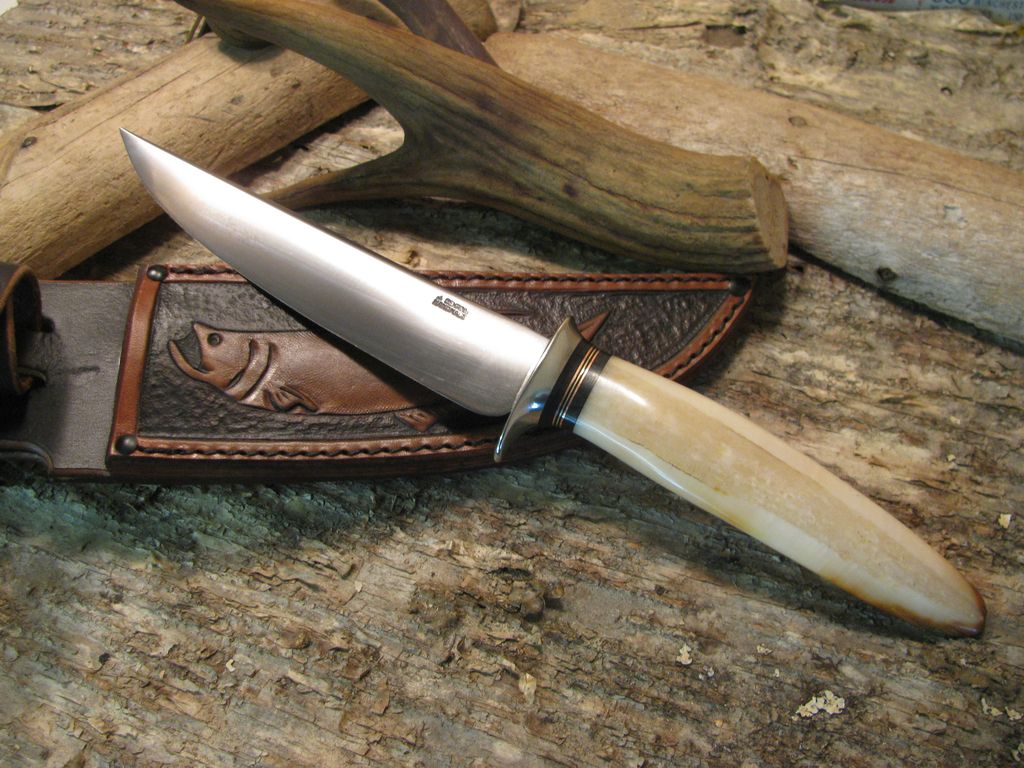 J. Behring Handmade Ivory Filet Knife Tarpon Sheath