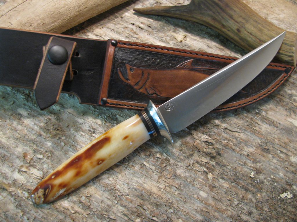 J. Behring Handmade Ivory Filet Knife Tarpon Sheath