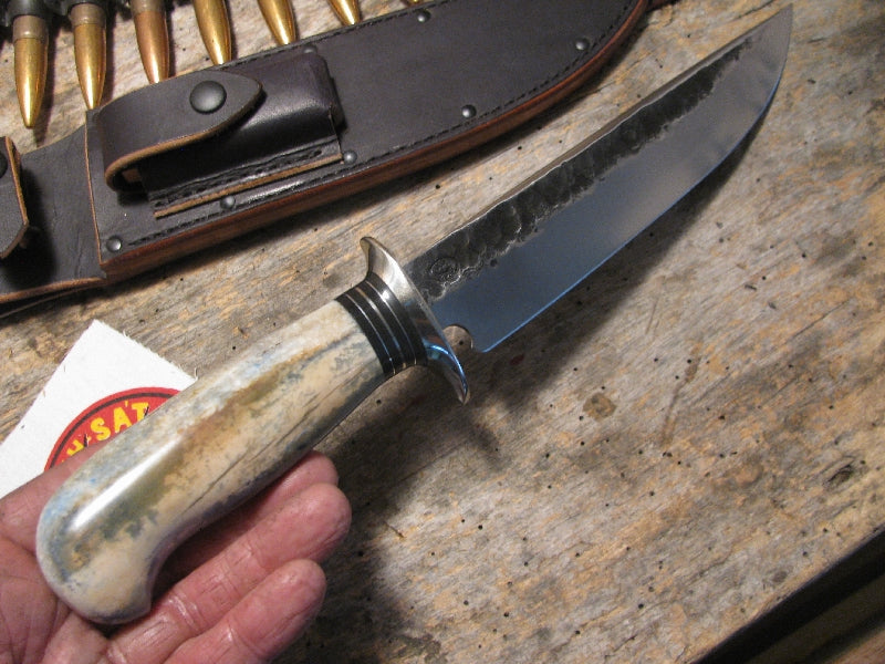 J. Behring Skull Fighter 8" Blue Ivory 