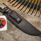 J. Behring Skull Fighter 8" Blue Ivory 