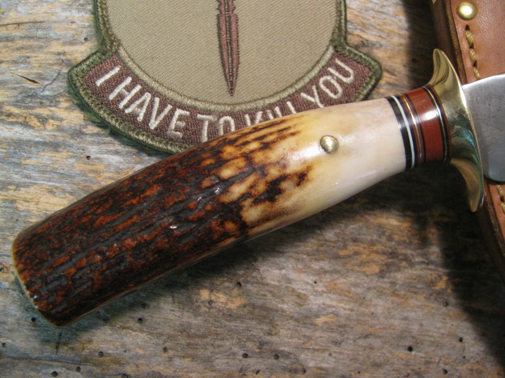 J. Behring Sterile Skull Fighter 4" blade stag
