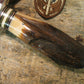 **J.Behring Handmade Double Skull Fighter Fossil IVORY