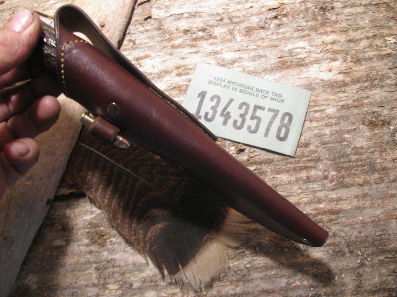 Treeman Handmade Machinaw Hunter Last two Sheath .22cal