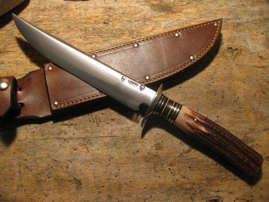 J. Behring Treeman Skull Fighter Stag  8 1/2" Blade