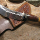 J. Behring Handmade Woodcraft Crown Stag Horsehide Studebaker spring hammermark 5 1/2" Blade