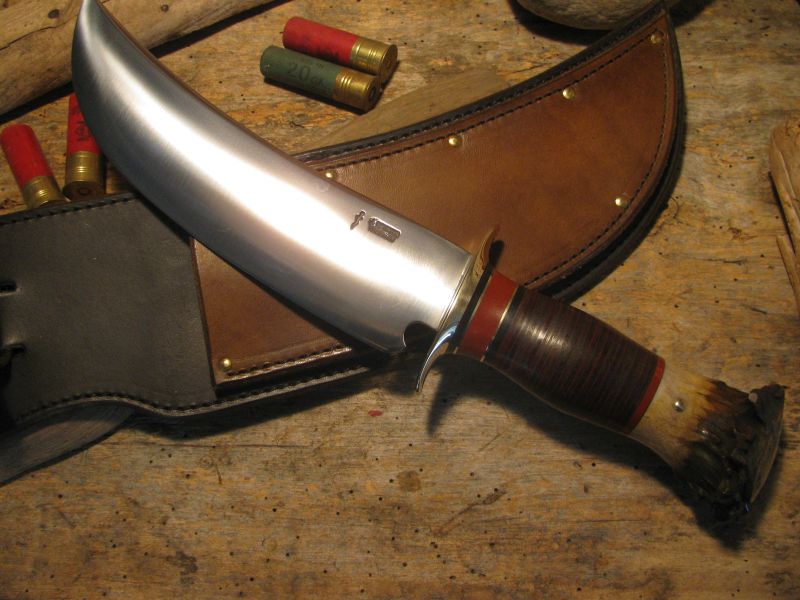 *Treeman Handmade BIG CAMP Knife Crown Stag 9" Blade 