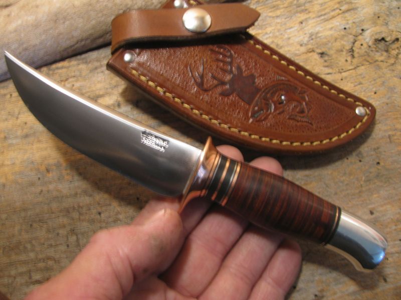 J. Behring Handmade Trout & Deer Copper Guard 
