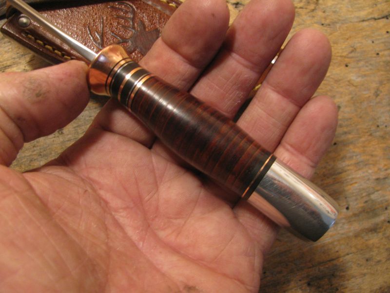 J. Behring Handmade Trout & Deer Copper Guard 