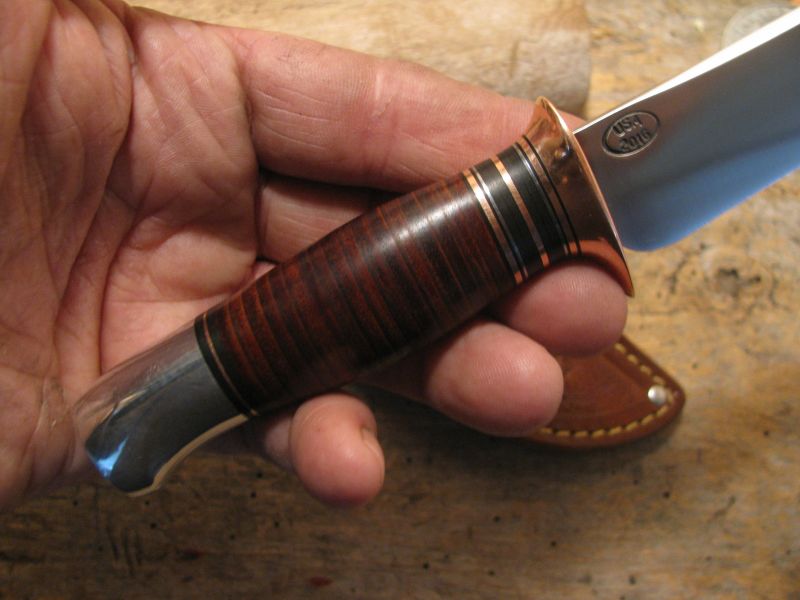J. Behring Handmade Trout & Deer Copper Guard 