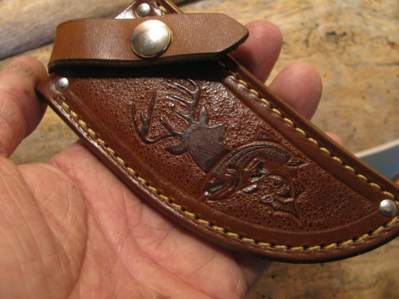 J. Behring Handmade Trout & Deer Copper Guard 