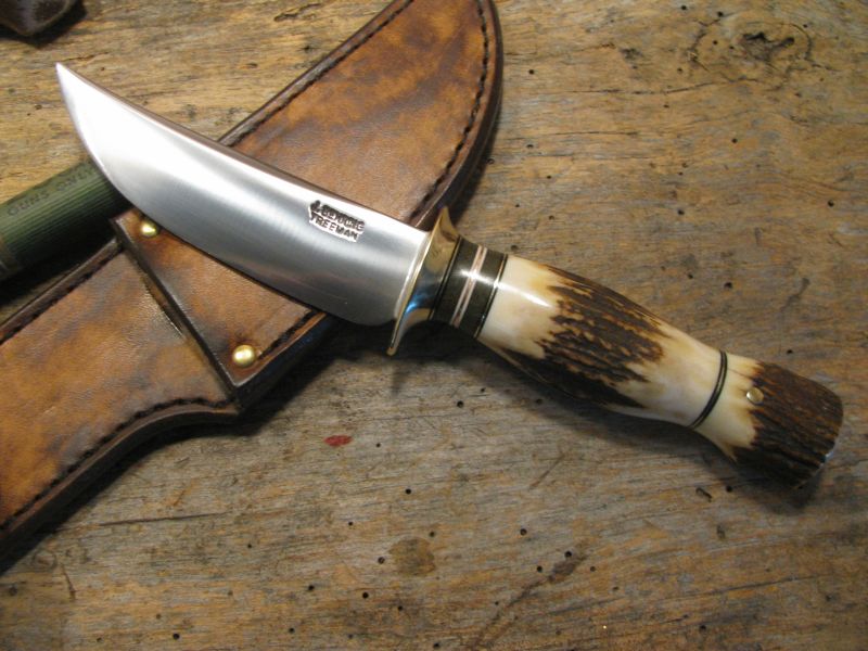 Treeman J. Behring Handmade Stag/Stag Trout & Deer Knife 