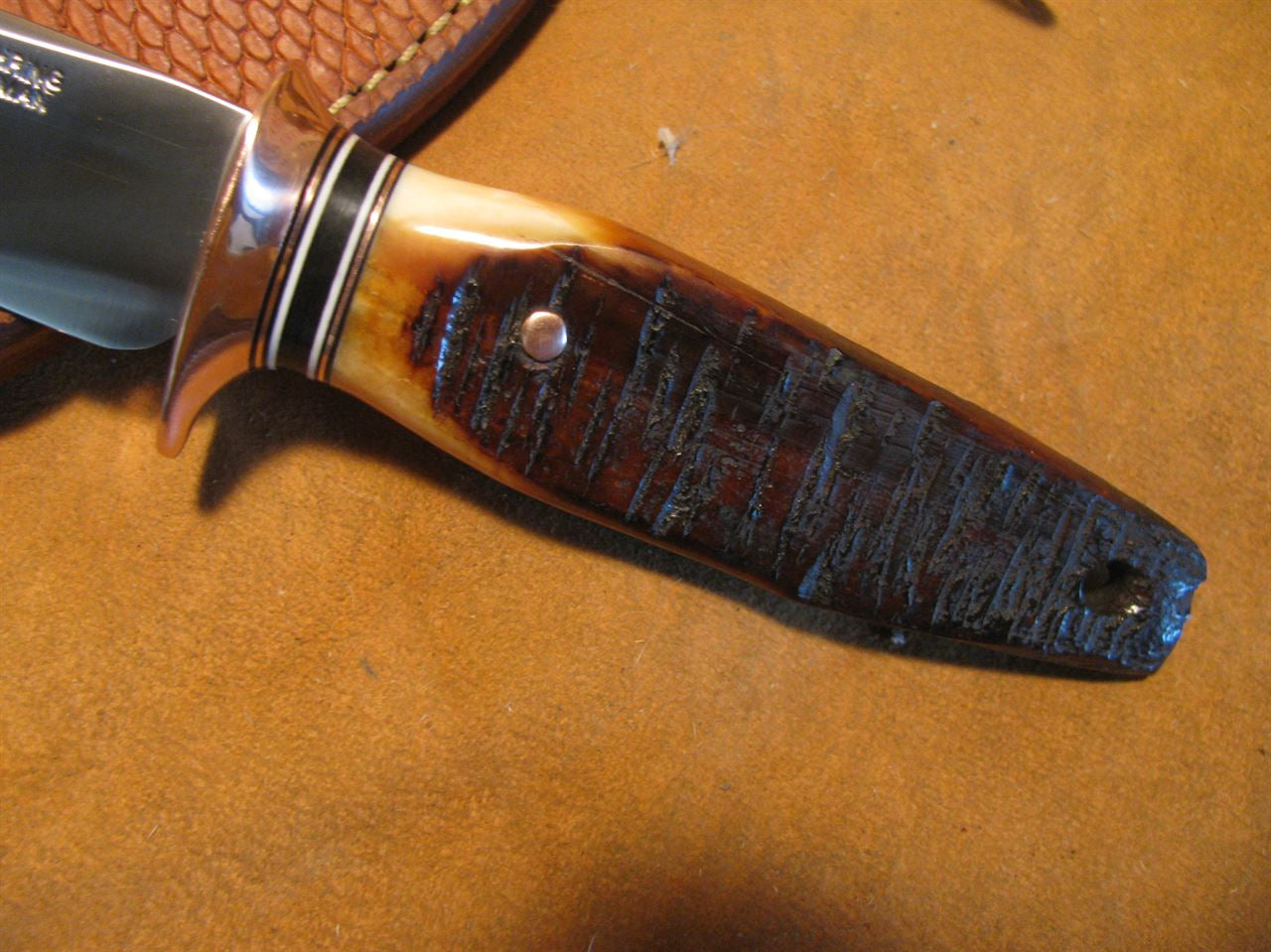 Trout&Deer Artifact Ivory Walrus hanlde 
