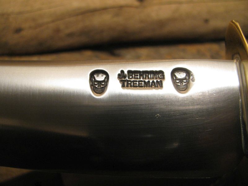  J. Behring Handmade Double Skull Fighter Stag  