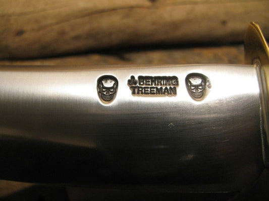  J. Behring Handmade Double Skull Fighter Stag  
