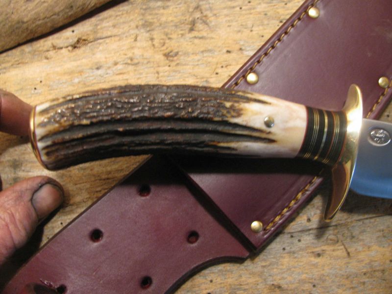  J. Behring Handmade Double Skull Fighter Stag  