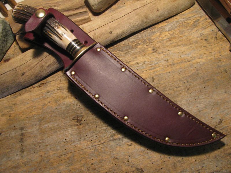  J. Behring Handmade Double Skull Fighter Stag  
