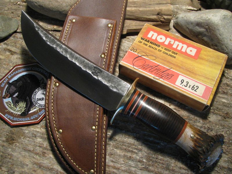 J.Behring  Camp  Knife Hammermark Crown AAA SAMBAR!