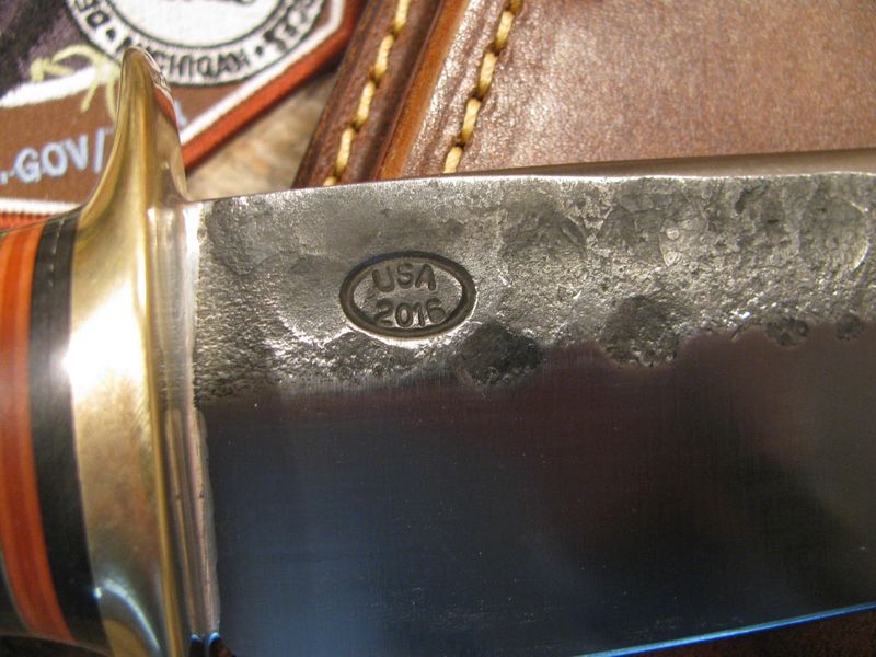 J.Behring  Camp  Knife Hammermark Crown AAA SAMBAR!