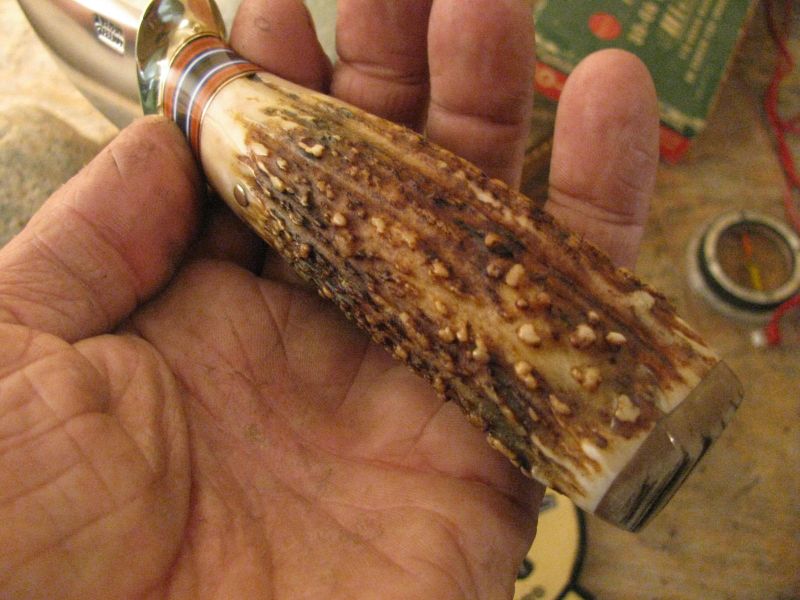 J. Behring Handmade Iron Mt. Hunter AAA  Stag & Musk Ox