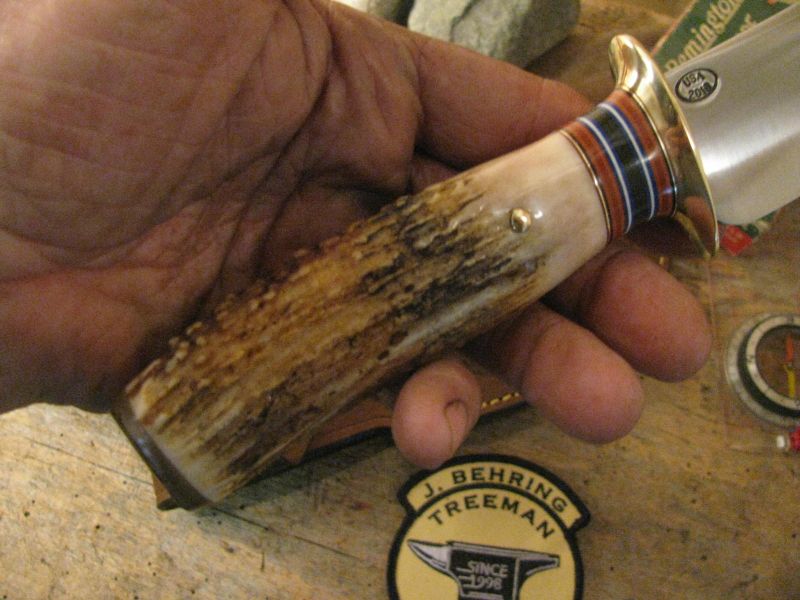 J. Behring Handmade Iron Mt. Hunter AAA  Stag & Musk Ox