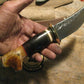 J.Behring Handmade Crotch Stag brass butt caps "Rare"