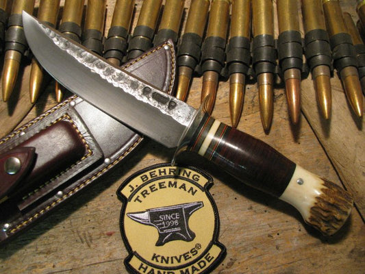  J.Behring Handmade Skull Fighter 7 1/2" Hammermark Blade 