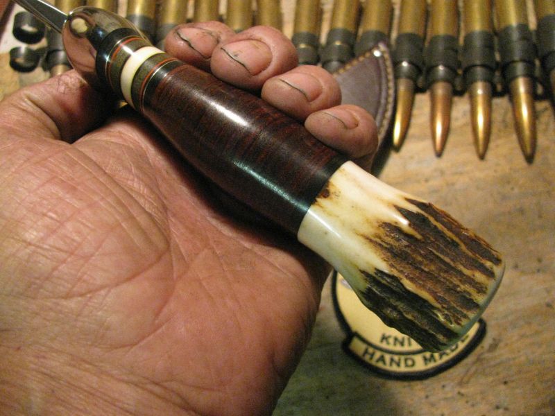  J.Behring Handmade Skull Fighter 7 1/2" Hammermark Blade 
