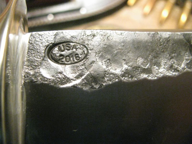  J.Behring Handmade Skull Fighter 7 1/2" Hammermark Blade 