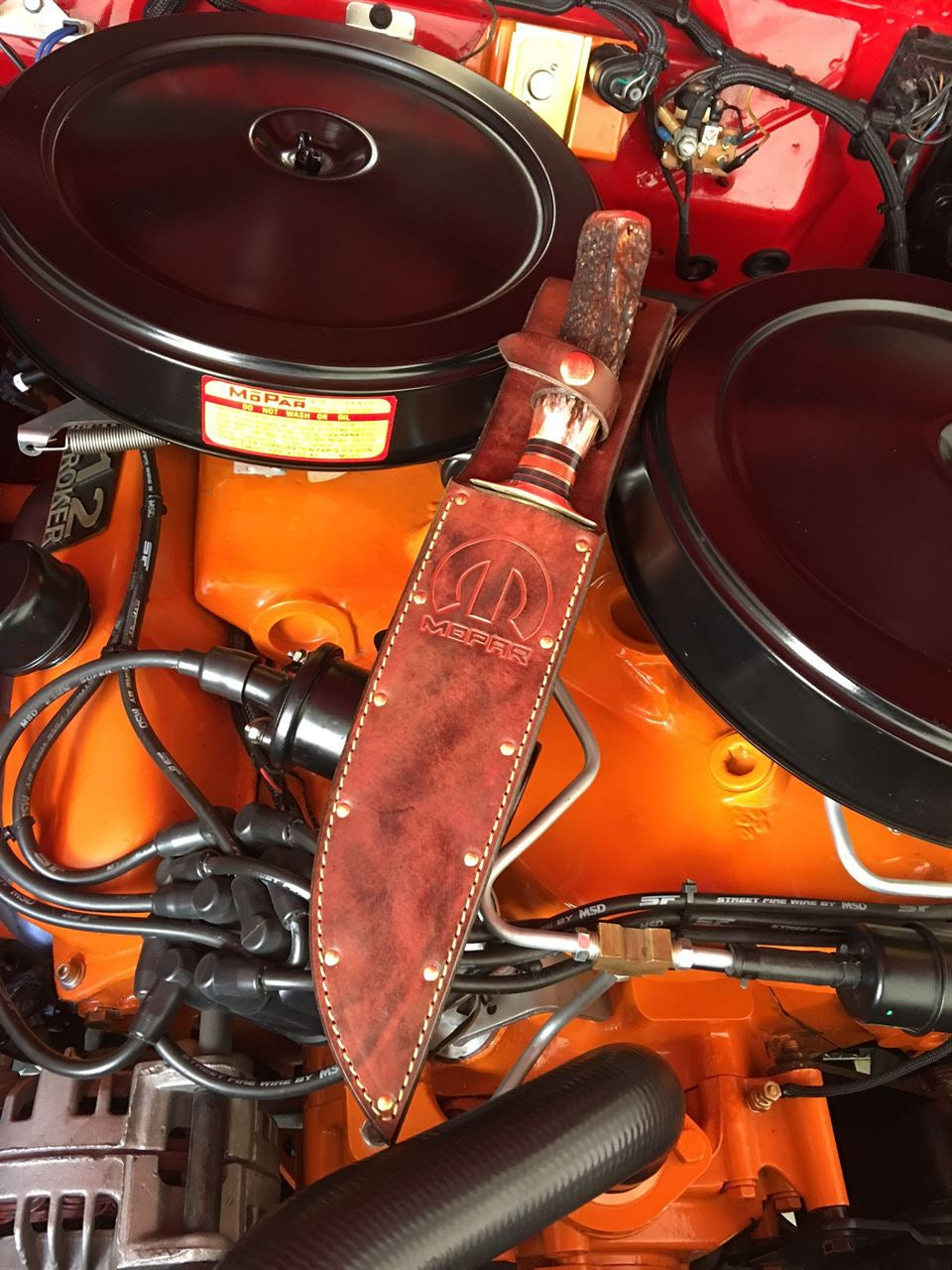  Handmade 9" MOPAR  Double Skull fighter 