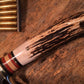 Treeman Dbl Skull Camp Fighter 8"Crazy Horse leather
