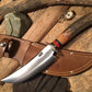 J. Behring Handmade Big 6" Hunter Nickel Stabilized Sanbar Stag Musk Ox Butt cap