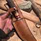 J. Behring Handmade Big 6" Hunter Nickel Stabilized Sanbar Stag Musk Ox Butt cap