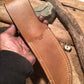 J. Behring Handmade Big 6" Hunter Nickel Stabilized Sanbar Stag Musk Ox Butt cap
